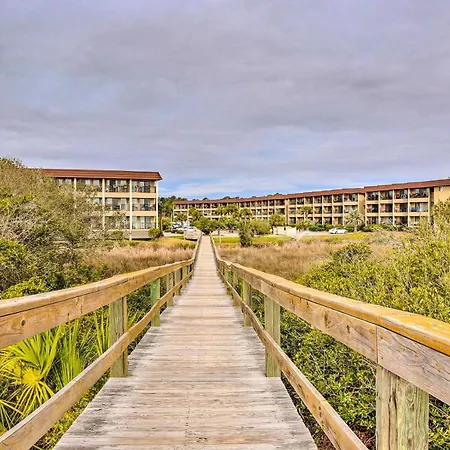 Hilton Head Ocean-View Villa Steps To Beach! Hilton Head Island Exterior photo
